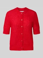 Swetry damskie - Kardigan z mieszanki wełny z rękawem o dł. 1/2 model ‘NOURA’ - miniaturka - grafika 1