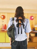 Nerki - Czarna nerka z eko skóry Faro Black - 3 rozmiary do wyboru - miniaturka - grafika 1