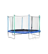 Trampoliny - Majowo.pl DUŻA TRAMPOLINA OGRODOWA Z SIATKĄ BEZPIECZEŃSTWA 12FT - 366cm TRAMPOLINA 12FT - miniaturka - grafika 1