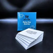 Książki do nauki języka angielskiego - Karty konwersacyjne mini. Rainy Day Queries - miniaturka - grafika 1