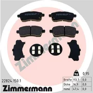 Klocki hamulcowe - Klocki hamulcowe - komplet ZIMMERMANN 22824.150.1 - miniaturka - grafika 1