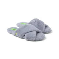 Kapcie damskie - HOT POTATOES MATTAWAN, Kapcie damskie, szare, 36 EU, Szary, 36 EU - miniaturka - grafika 1