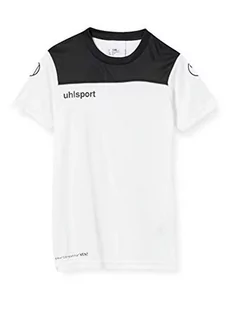 uhlsport Męska koszulka otwarta 23 Poly koszulka piłkarska odzież treningowa biały czarny/antracytowy/biały 164 - Koszulki sportowe męskie - miniaturka - grafika 1