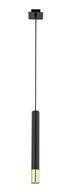 Lampy sufitowe - Sigma Sopel Grand lampa wisząca 1-punktowa czarna/złota 33393 - miniaturka - grafika 1