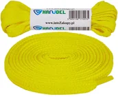 Akcesoria obuwnicze - SZNURÓWKI SZNUROWADŁA PŁASKIE 7 mm 90cm żółte - miniaturka - grafika 1