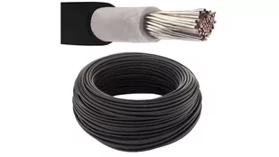 Kabel solarny fotowoltaiczny H1Z2Z2-K 1,0/1,5kV 6mm2 czarny NEKU /50m/ - Akcesoria do kolektorów i fotowoltaiki - miniaturka - grafika 1