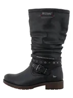 Kozaki damskie - Mustang Damskie 15M0052003 modne kozaki, granatowe, 36 EU, grantowy, 36 EU - miniaturka - grafika 1