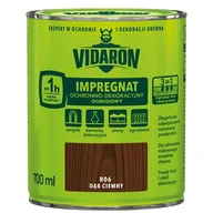 Farby i impregnaty do drewna - Impregnat Ochronno-Dekoracyjny Ogrodowy R06 Dąb Ciemny 0,7l VIDARON - miniaturka - grafika 1