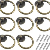 Zawiasy, okucia i inne akcesoria - szt. okrągłych uchwytów meblowych do szafek, gałki do szuflad, uchwyt do szafki ze stopu Zi - miniaturka - grafika 1