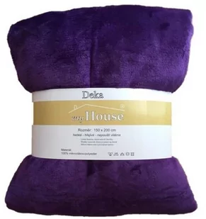 Jahu Koc z mikrofibry 150 x 200 cm - FIOLETOWY - Koce - miniaturka - grafika 1
