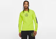 Koszulki męskie - Nike Air Jordan Sport Dna Hbr Long-Sleeve Crew Cyber - miniaturka - grafika 1