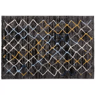 Dywan Cari Romby ciemnoszary 60 x 100 cm - Dywany - miniaturka - grafika 1