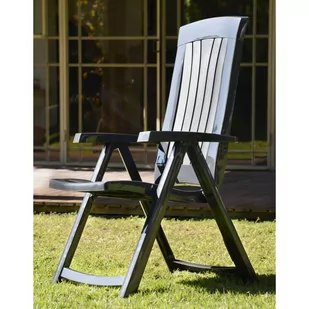 Keter Rozkładane krzesła ogrodowe Corsica, 2 szt., szare - Fotele i krzesła ogrodowe - miniaturka - grafika 1