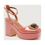 Czółenka - Kurt Geiger Skórzane czółenka na słupku CHELSEA - miniaturka - grafika 1