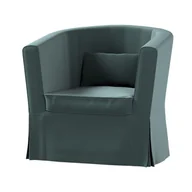 Pokrowce na meble - Pokrowiec na fotel Ektorp, DEKORIA, Tullsta, zgaszony szmaragd, 79x69x78 cm - miniaturka - grafika 1