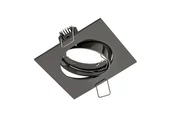 Oprawy, klosze i abażury - GTV SUFITOWA OPRAWA PUNKTOWA PORTO - K Z REGULACJĄ, ODLEW, IP20, CZARNY CHROM, KWADRAT, TYP DT OP-PRAN6-21 - miniaturka - grafika 1