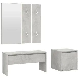 Minimalistyczny komplet mebli do przedpokoju beton R9-T79 - Meble do przedpokoju Minimalistyczny komplet mebli do przedpokoju beton R9-T79 - Meble do przedpokoju - miniaturka - grafika 1
