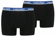 Majtki męskie - HEAD BOKSERKI MĘSKIE BASIC BOXER 2P BLACK r S - miniaturka - grafika 1