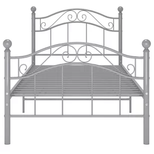 Lumarko Rama łóżka, szara, metalowa, 100 x 200 cm - Łóżka - miniaturka - grafika 4