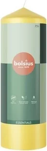 Bolsius Świeca pieńkowa 200/68 Essentials Słoneczny żółty - Świece - miniaturka - grafika 1