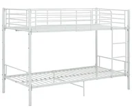 Łóżka - Białe metalowe łóżko piętrowe 90x200 cm - Evex - Elior - miniaturka - grafika 1