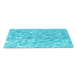 Niebieski dywanik łazienkowy 50x80 cm Blue Sea – Wenko - Dywaniki łazienkowe - miniaturka - grafika 1
