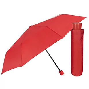 Mini parasol kieszonkowy dla kobiet, składany, lekki, 236 g, czerwony - Parasole - miniaturka - grafika 1