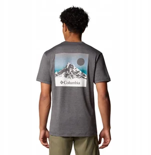 Columbia Kwick Hike Back Graphic SS Tee 2071754014 Czarne L - Koszulki męskie - miniaturka - grafika 1
