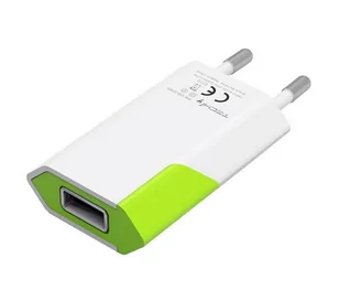 Techly Ładowarka sieciowa Slim USB 230V-5V,1A biało-zielona 100044 - Kable komputerowe i do monitorów - miniaturka - grafika 3
