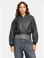 Kurtki damskie - JJXX Kurtka z imitacji skóry Tora 12262126 Czarny Regular Fit - miniaturka - grafika 1