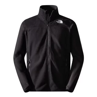 Bluzy męskie - Bluza The North Face 100 Glacier Full-Zip Fleece 0A855XJK31 - czarna - grafika 1