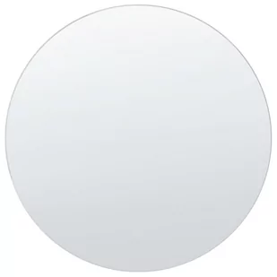 Okrągłe lustro ścienne ø 50 cm srebrne AGEN - Lustra - miniaturka - grafika 1