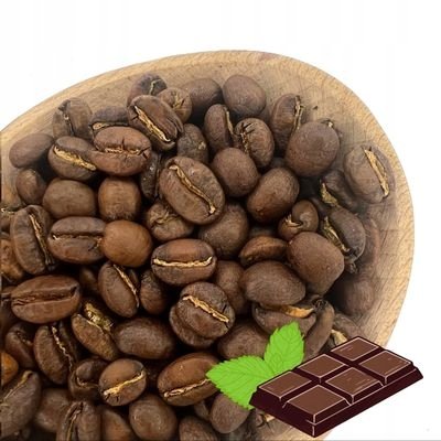 Kawa smakowa arabica Czekolada-mięta ziarnista/mielona 1kg
