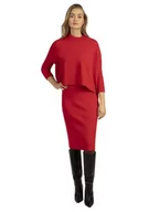 Swetry damskie - ApartFashion Damski sweter oversize czerwony, normalny - miniaturka - grafika 1