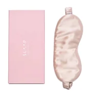 Akcesoria do bielizny - SLAAP Jedwabna opaska na oczy do spania szampański beż - miniaturka - grafika 1