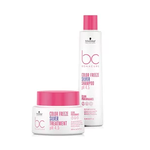 Schwarzkopf BC Color Freeze Silver, zestaw ochładzający odcień blond, 250m + 200ml - Zestawy kosmetyków damskich - miniaturka - grafika 1