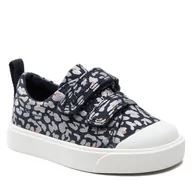 Trampki damskie - Clarks Trampki City Bright T. 261652036 Navy Combi - miniaturka - grafika 1