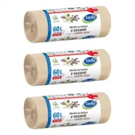 Worki na śmieci - Stella Worki na śmieci z uszami - zapach vanilla latte 60L Zestaw 3 x 16 szt. - miniaturka - grafika 1