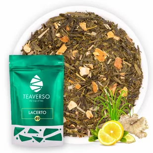 Herbata zielona sencha z imbirem 50 g LACERTO - Herbata - miniaturka - grafika 1