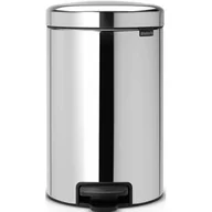 Kosze na śmieci - Brabantia Kosz pedałowy 12l, stal polerowana - miniaturka - grafika 1