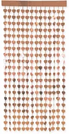 Sylwester - Kurtyna Serca metaliczna różowe złoto - 100 x 200 cm - miniaturka - grafika 1