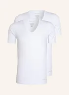 Koszulki męskie - Baldessarini Koszulka W Serek, 2 Szt. weiss - BALDESSARINI - miniaturka - grafika 1