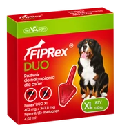 Artykuły przeciw pasożytom - Vet-Agro VET-AGRO FIPREX DUO XL 402 mg + 361,8 mg roztwór do nakrapiania dla psów 44879-uniw - miniaturka - grafika 1