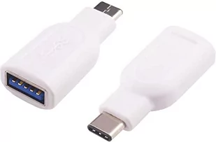 MicroConnect USB-C USB-A M-F Biały USB3.1CAAF - Adaptery i przejściówki - miniaturka - grafika 1
