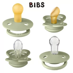 BIBS TRY-IT PACK SAGE 4 smoczkowy zestaw prezentowy smoczków niemowlęcych - Śliniaki i fartuszki - miniaturka - grafika 1