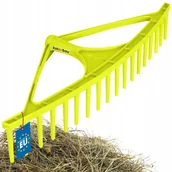Grabie i motyki - GRABIE GRABKI OGRODOWE PLASTIKOWE 18-ZĘBNE DO LIŚCI TRAWY SIANA BEZ TRZONKA - miniaturka - grafika 1