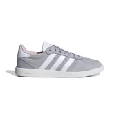 Sneakersy damskie - Damskie Sneakersy ADIDAS BREAKNET SLEEK IH5465 – Szary - miniaturka - grafika 1