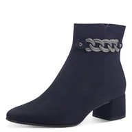 Botki damskie - MARCO TOZZI Damskie botki Zip+Slip 2-25352-43, Dk Navy, 42 EU - miniaturka - grafika 1