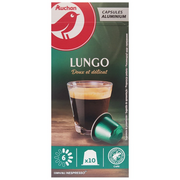 Kawa w kapsułkach i saszetkach - Auchan - Kawa w kapsułach Lungo - miniaturka - grafika 1