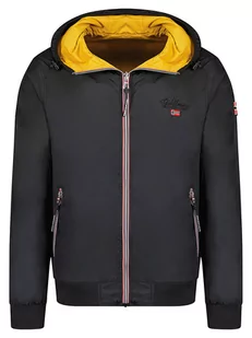 Geographical Norway Dwustronna kurtka przejściowa "Arrivial" w kolorze czarno-żółtym - Kurtki męskie - miniaturka - grafika 1